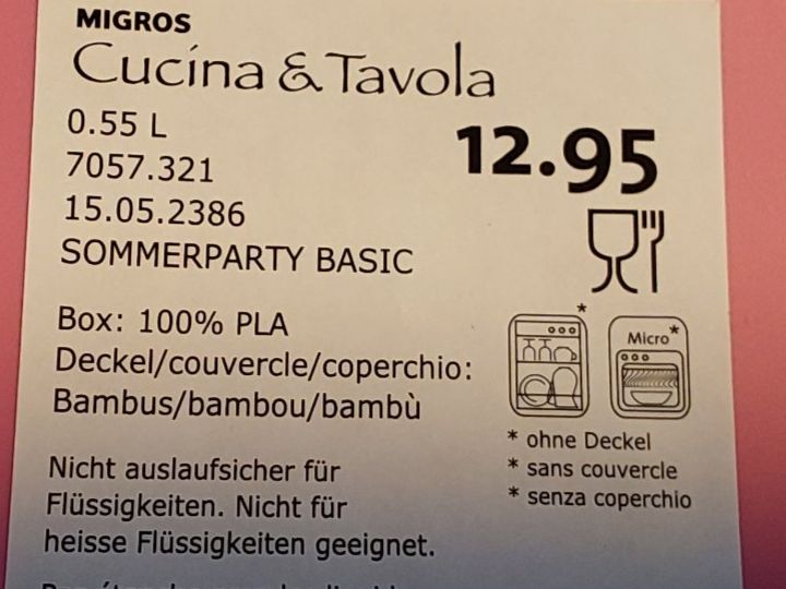 Migros Contenitori & Simili: Box grau Bambusdeckel neuwertig – Nuovo (secondo la descrizione) da Rüegsbach venduto da hpl02 3