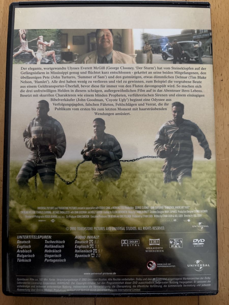 Tutti i DVDs: O Brother, Where Art Thou? – Usato da Egg b. Zürich venduto da Luckybilly 1