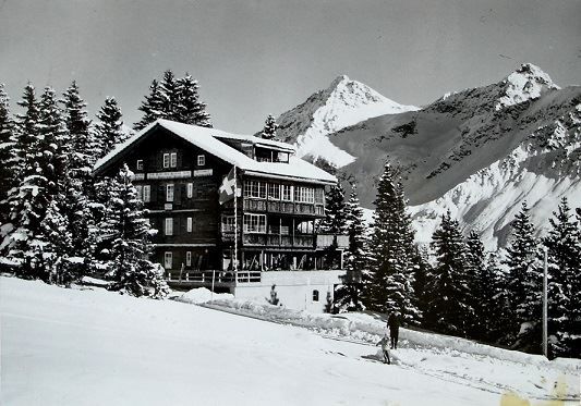 Ansichtskarten: AROSA Chalet Arlenwald, Skifahrer – Gebraucht aus Jona von philajona