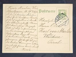 CL25 Carte Postale + Timbre Allemagne 1925