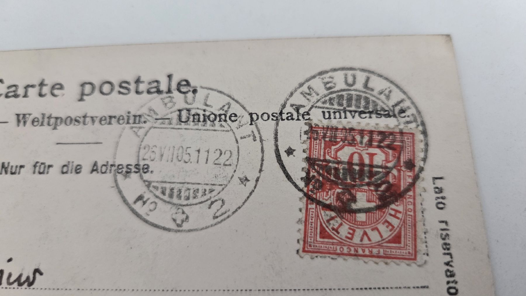 Tutti i francobolli: Ansichtskarte Chillon Bahnpoststempel Villeneuve – Usato da Arni AG venduto da Moth68 2