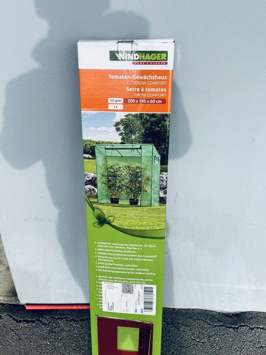 Gartenhäuser & Gewächshäuser: Serre de jardin à tomates – Neu und originalverpackt aus Moutier von Rossiforever