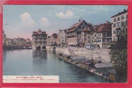 ZÜRICH RATHAUSQUAI, 30.10.1910, ADOLF GRIEDER & CIE WERBUNG