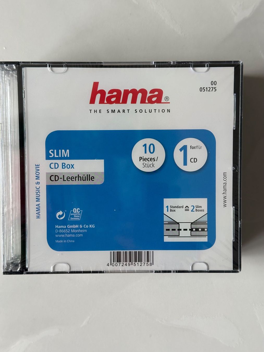 CD & DVD vergini: CD-Hüllen Hama – Nuovo e nell'imballaggio originale da Obstalden venduto da Porco13