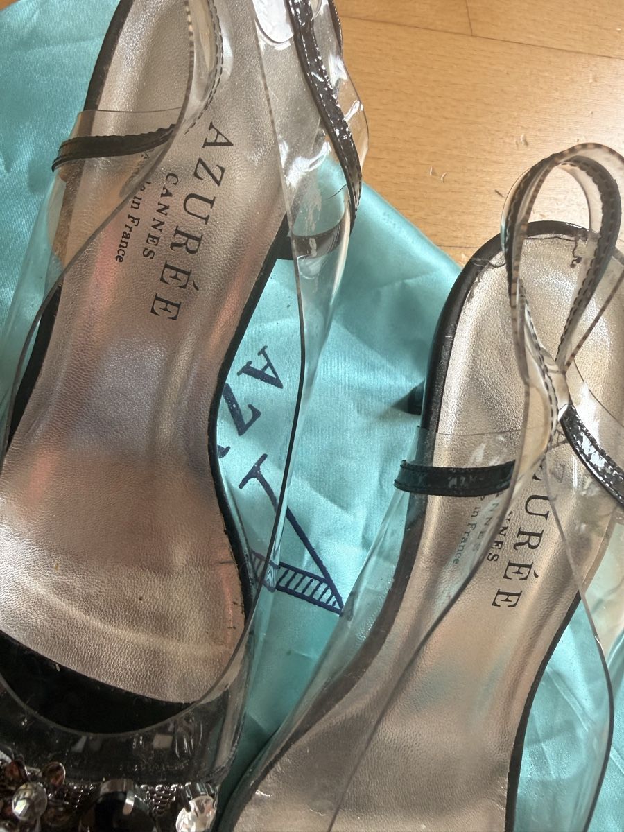 Scarpe da donna: AZURÉE Sandalen Transparent Grösse 5 mit Schmucksteinen – Usato da Kilchberg ZH venduto da ana_z2sb 3