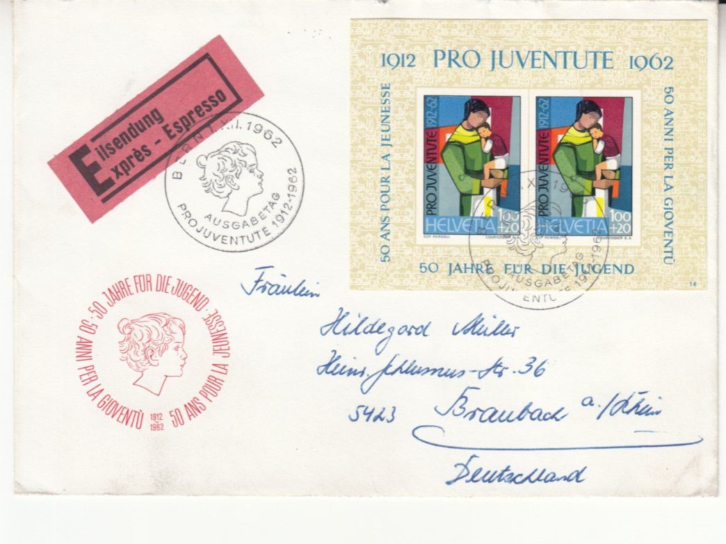 Tutti i francobolli: SBK J199 FDC gelaufen – Usato da Bürglen TG venduto da StampGraf