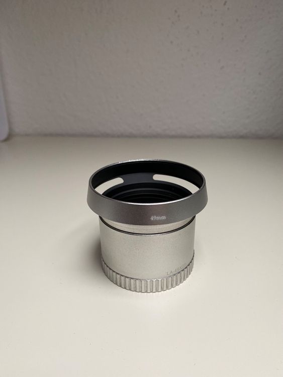 Per Tubo Adattatore Filtro Leica X1 / X2 49 Mm In Metallo Per Filtro Fotocamera (UV / CPL / ND Ecc.) Cappuccio Dell'obiettivo - Foto 3