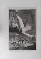 Schächental Uri Litho von Engelmann