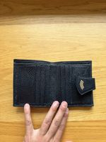 Bally Portemonnaie Leder schwarz neu