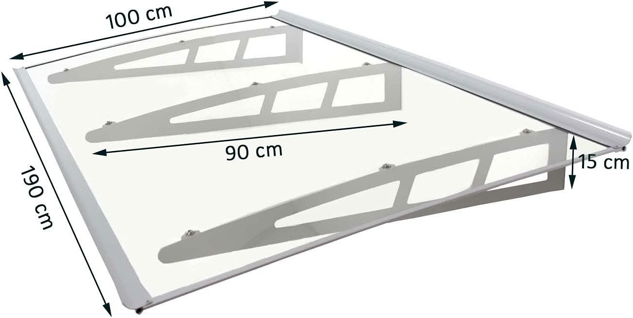 Altro Materiale elettrico: Aluminium Vordach 190x100cm – Nuovo e nell'imballaggio originale da Bottighofen venduto da zaap 5