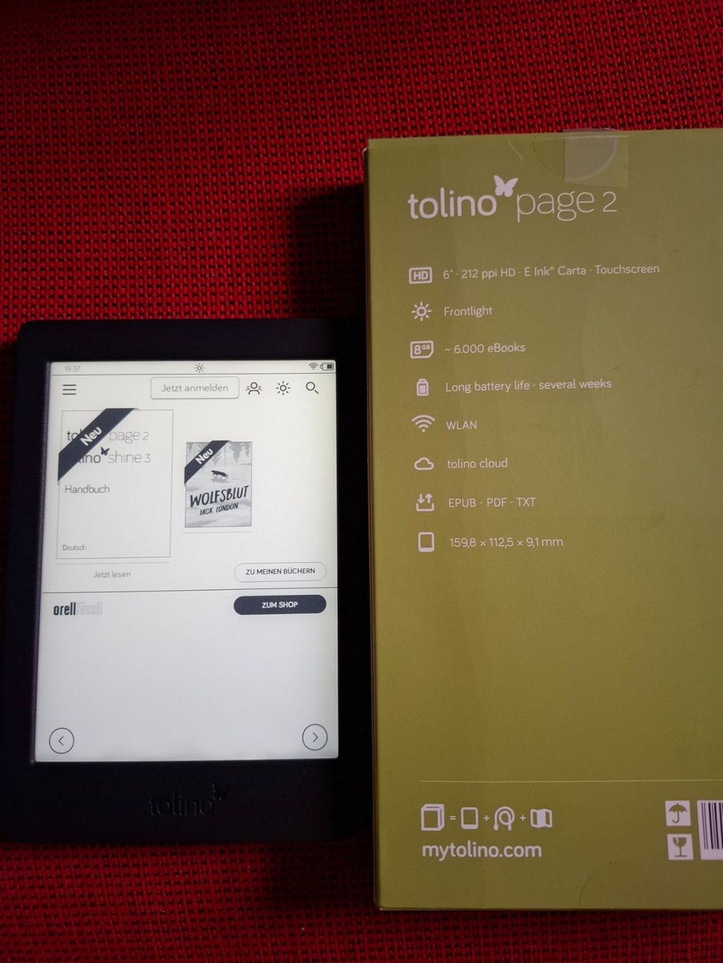 Tolino Tablet PC: Tolino page 2 eBook Reader – Usato da Bibern SH venduto da Rolf550 1