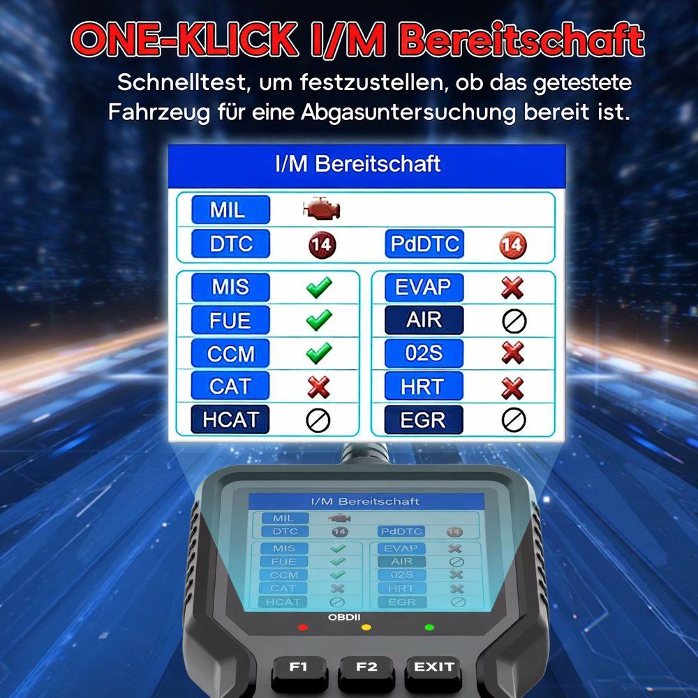 Tutti gli attrezzi: OBD2 Diagnosegerät Profi KFZ Fehlercode Löschen Universal – Nuovo (secondo la descrizione) da Chiasso venduto da online.shop 5