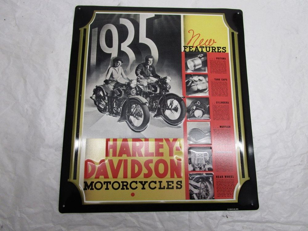 Poster retro Harley Davidson 1935 (REPRODUCTION