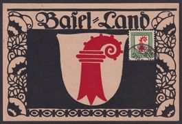 1926, Maximumkarte J38, PJ Wäppli Basel-Land vom 2.Tag