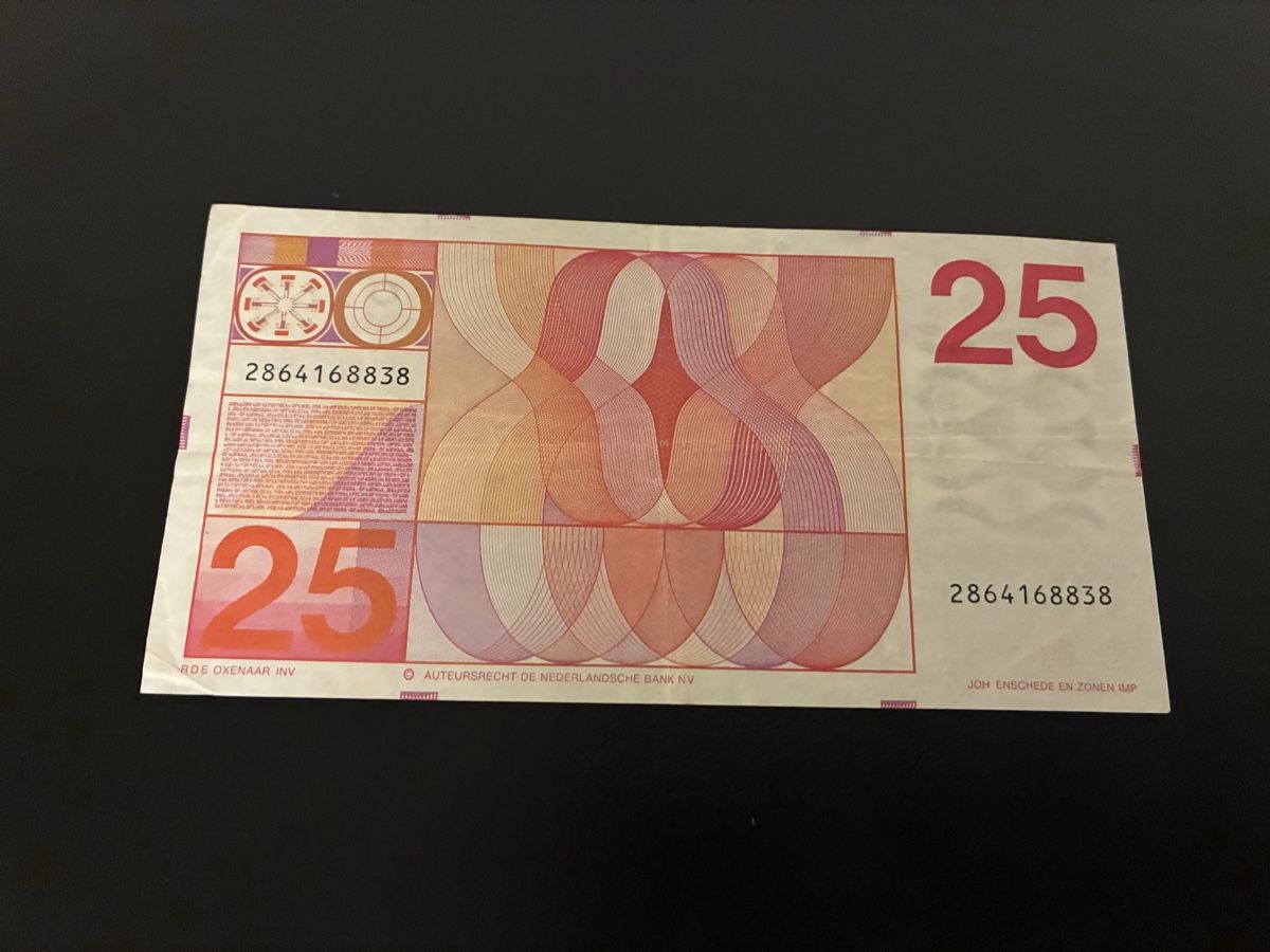 Banconote: 25 Gulden 1971 – Usato da Dällikon venduto da Woldbanknoten 2
