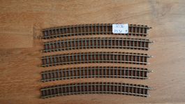 Märklin Z- 8531,Gleis geb.,r220mm,30Gr 5 Stück, gebraucht