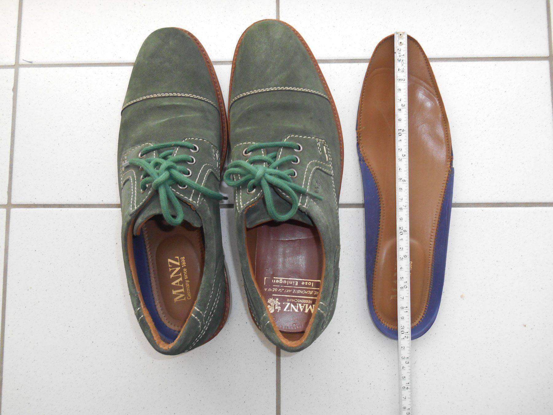 Scarpe da uomo: Manz Herren Schuh Grün Grösse 44 – Usato da Basel venduto da Birs868 5