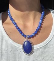 Lapislazuli Kette mit Anhänger 