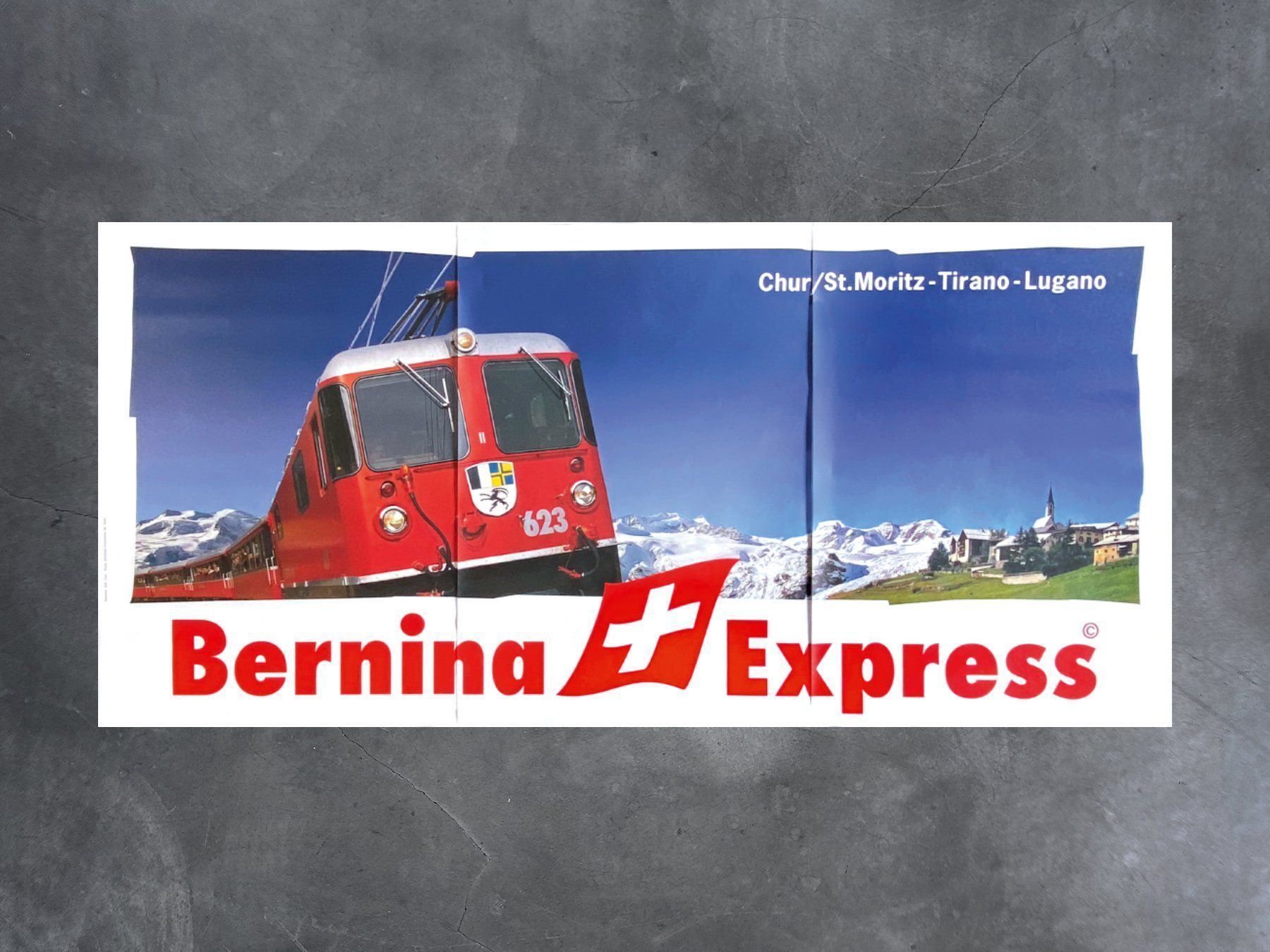 Foto & Immagini: Plakat «Bernina Express»; Rhätische Bahn – Nuovo (secondo la descrizione) da Chur venduto da design-of-time