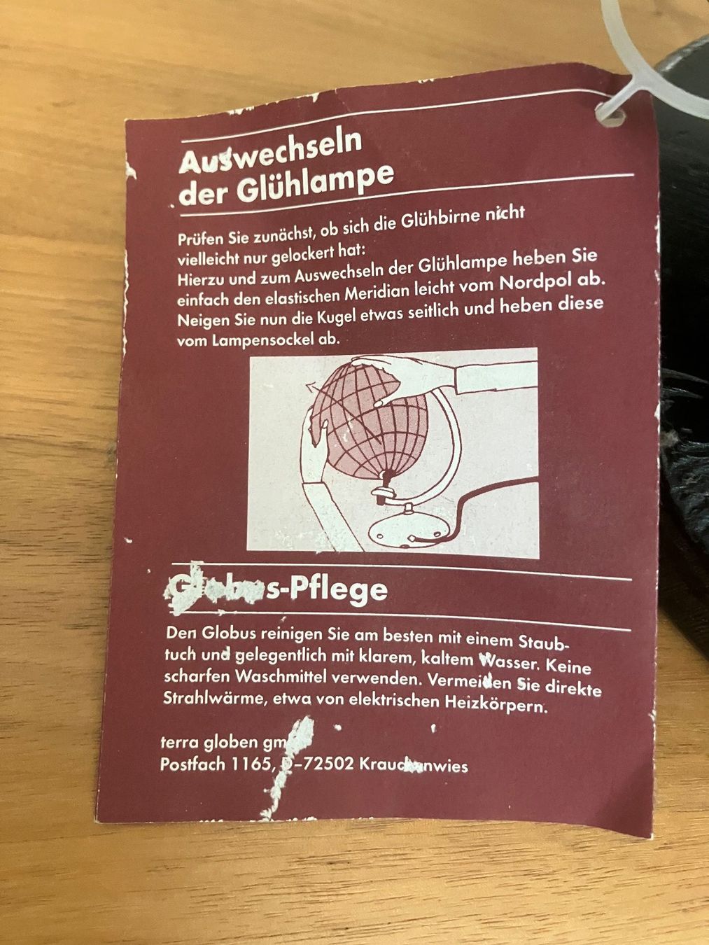 Altro in Decorazioni & Accessori: Beleuchteter Globus Terra mit Standfuss gebraucht – Usato da Dintikon venduto da 51rh 4