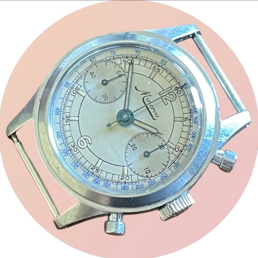 Minerva Montres: Minerva Swiss Vintage Chronograph – D'occasion à lyss par Uhrenparadies 1