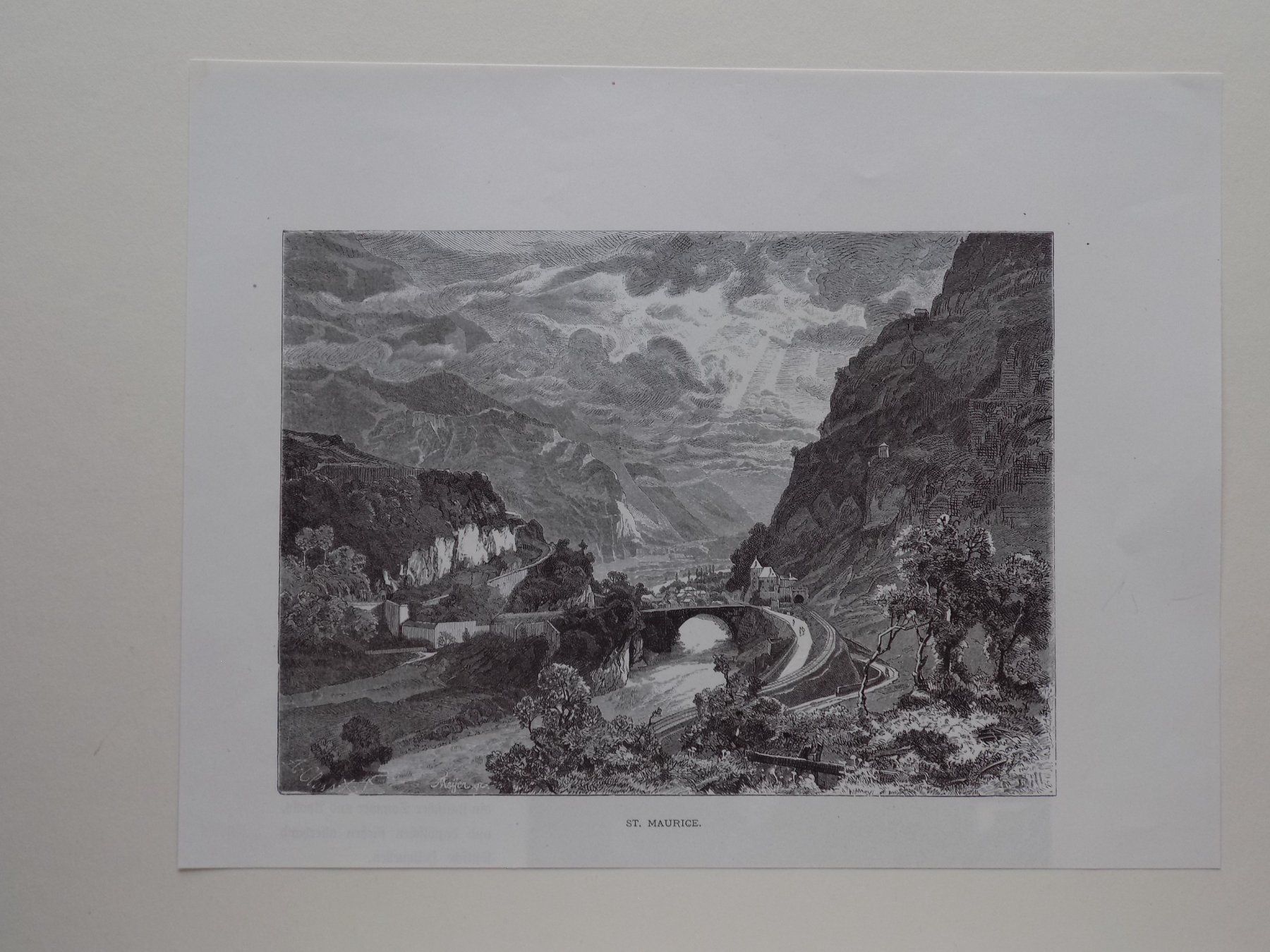 Gravures: St. Maurice Valais – D'occasion à Risch par Rischli15