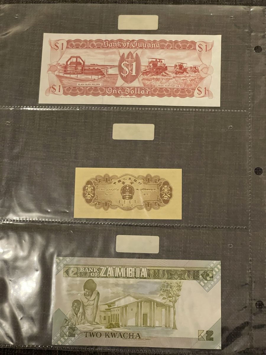 Banconote: 6 Banknoten aus aller Welt – Nuovo (secondo la descrizione) da Zweidlen venduto da EuroCoins 1