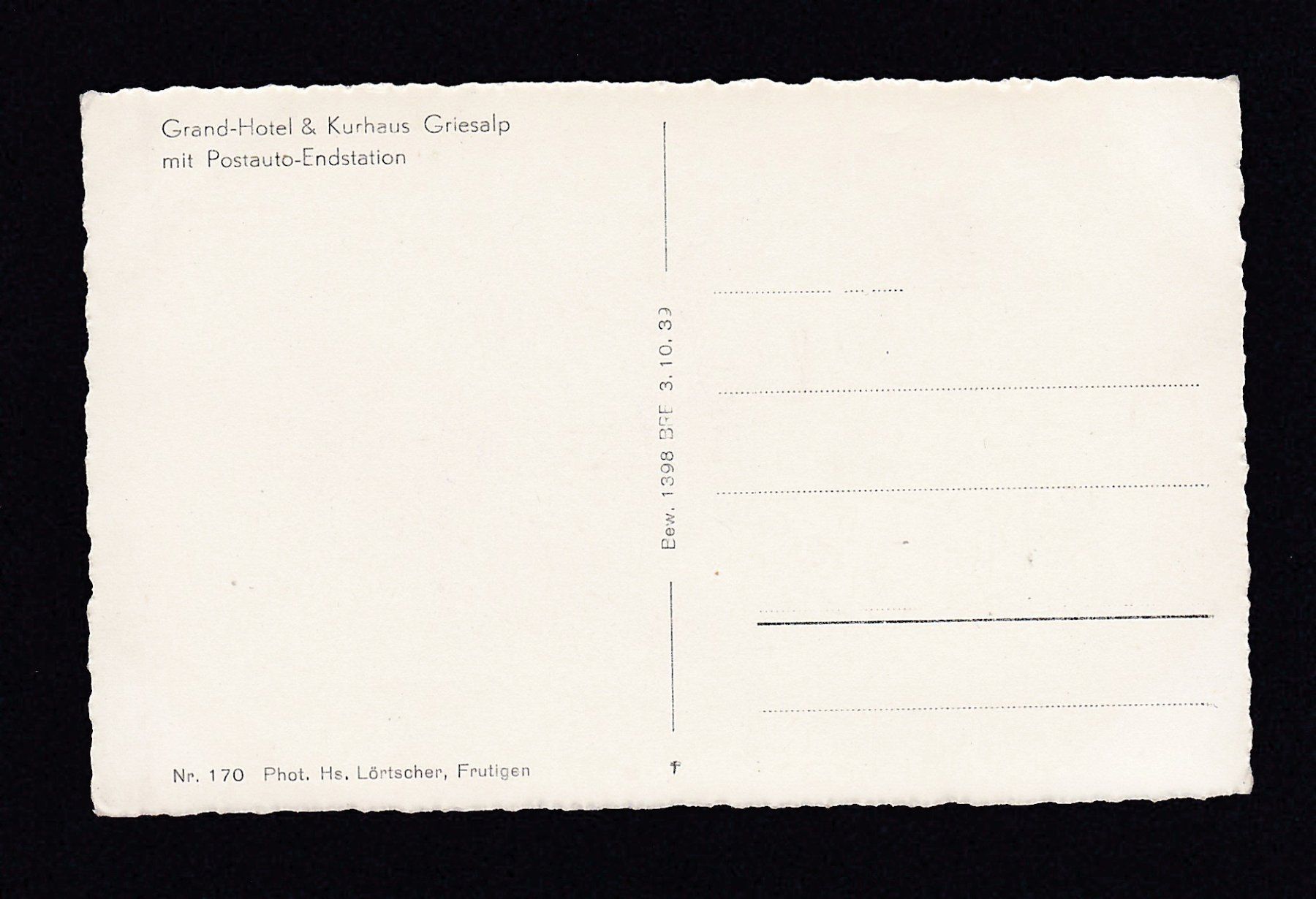 Cartoline postali: GRIESALP - Saurer Postauto – Usato da Reiden venduto da cinfis 1