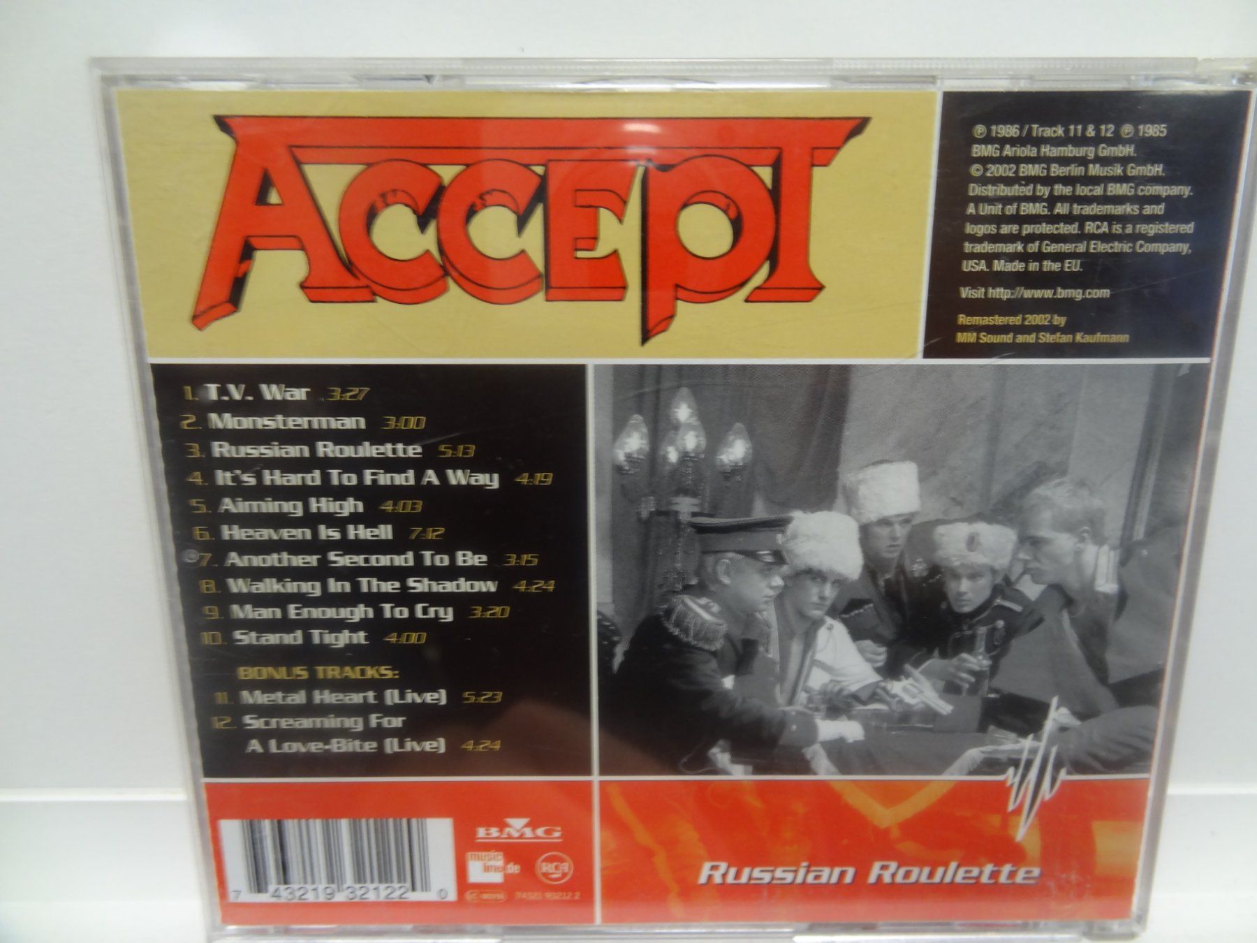 CD: Accept - Russian roulette - CD - standard – Usato da luzern venduto da musicandart 1