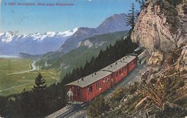 Brünigbahn (BE/OW) Brünigbahn mit Blick auf den Brienzersee