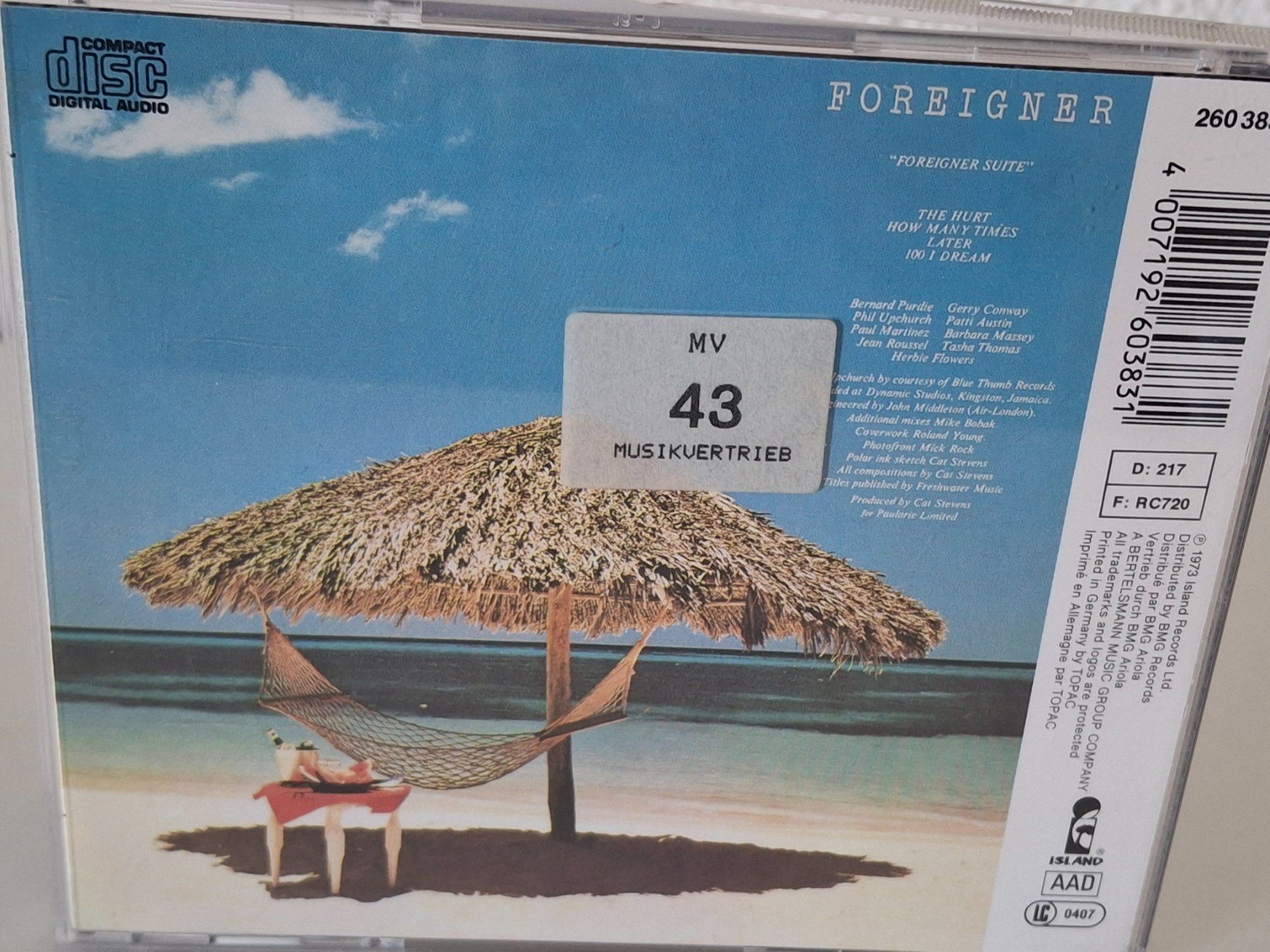 CDs: Cat Stevens - Foreigner – Gebraucht aus Aarberg von Jackup1 1