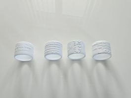 4er Set Serviettenring aus Keramik / Keramikringe