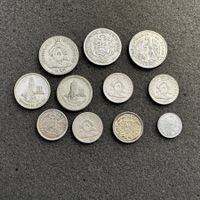 Lot Silber Münzen Südamerika - 11 Münzen