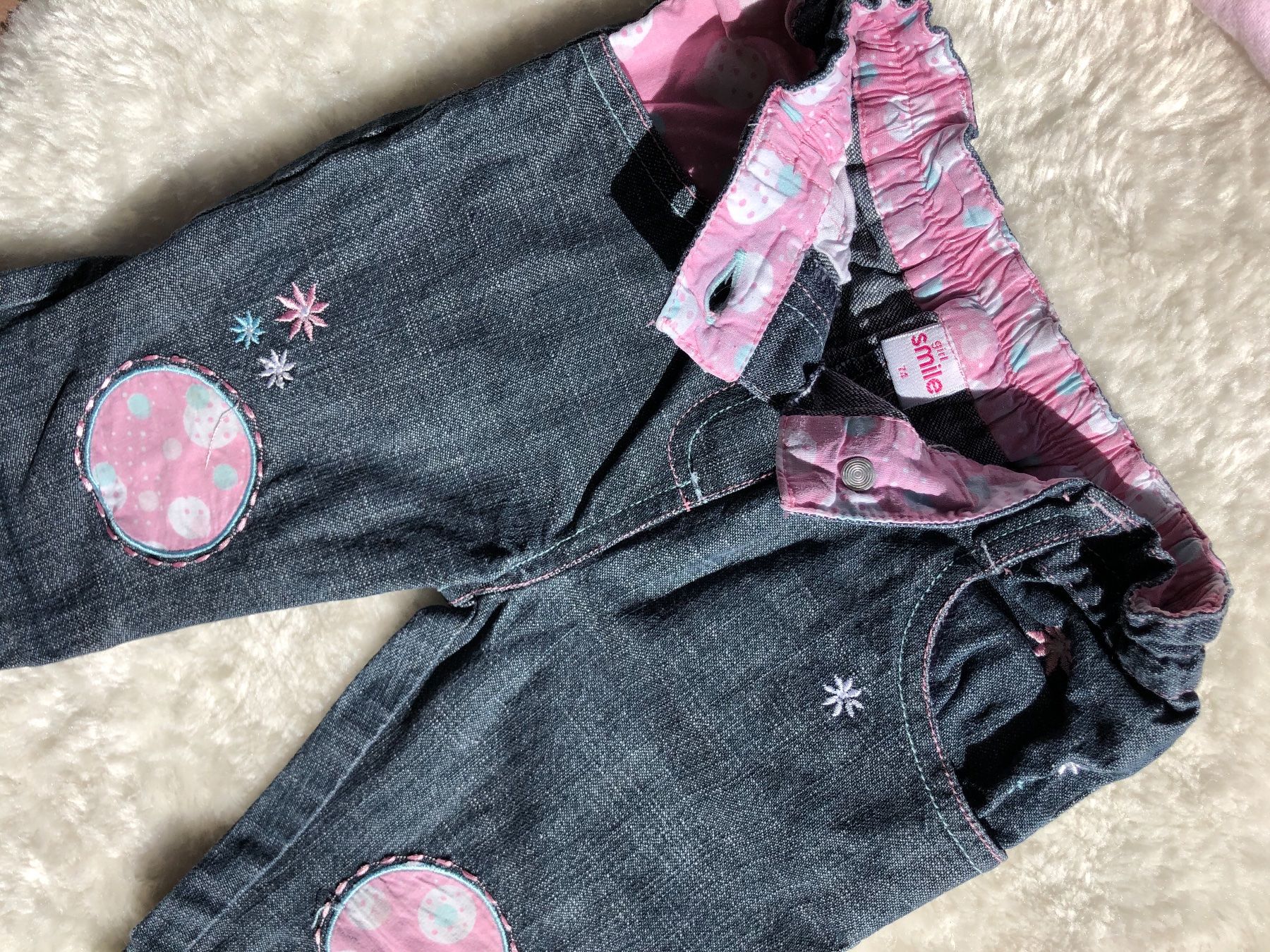 Pantaloni: Ensemble jeans + tee shirt - 12 mois 74 cm – Usato da Carouge GE venduto da Emilynette 2