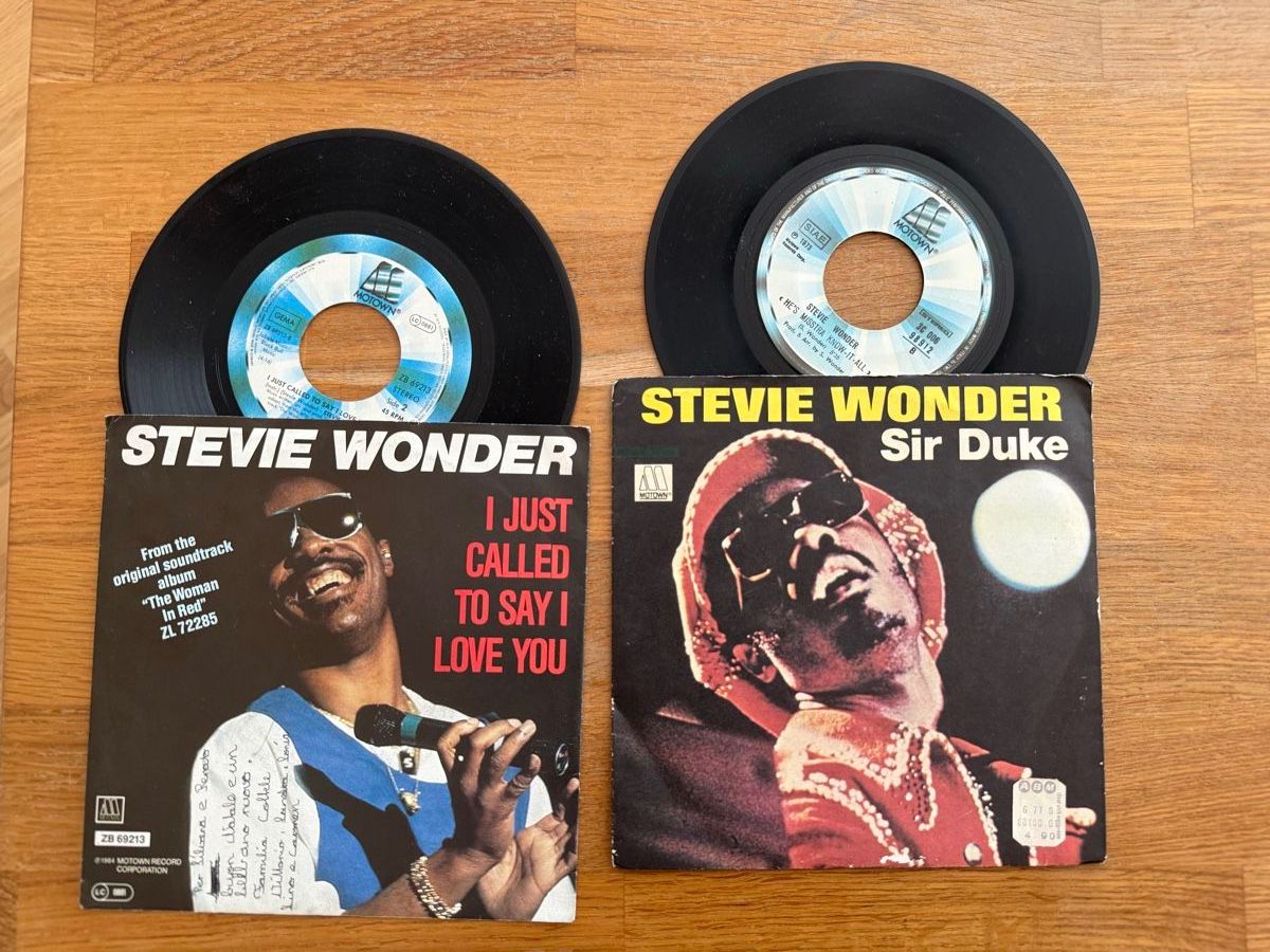 Dischi in vinile: Stevie Wonder - 2 Single Schallplatten – Usato da Goldach venduto da Messerguru 6
