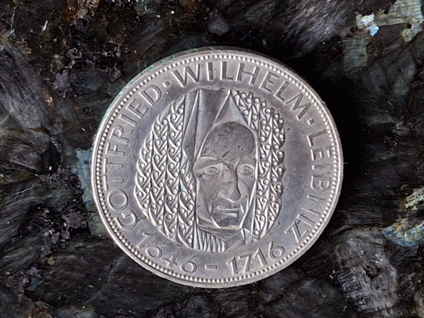 Alle Münzen: Silbermünze "Gottfried Wilhelm Leibniz", 1966 – Gebraucht aus Bern von maximus365