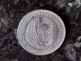 Silbermünze "Gottfried Wilhelm Leibniz", 1966