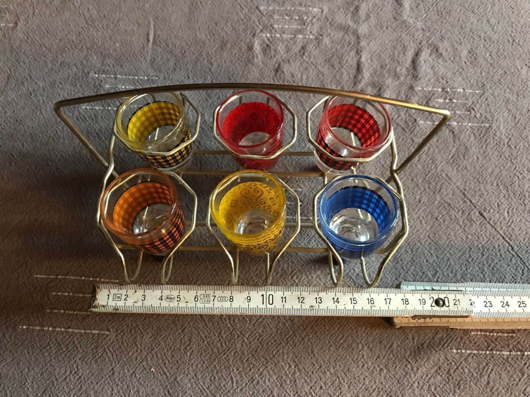 Bicchieri: Support avec 6 verres à schnaps – Usato da Ste-Croix venduto da mjmg 8
