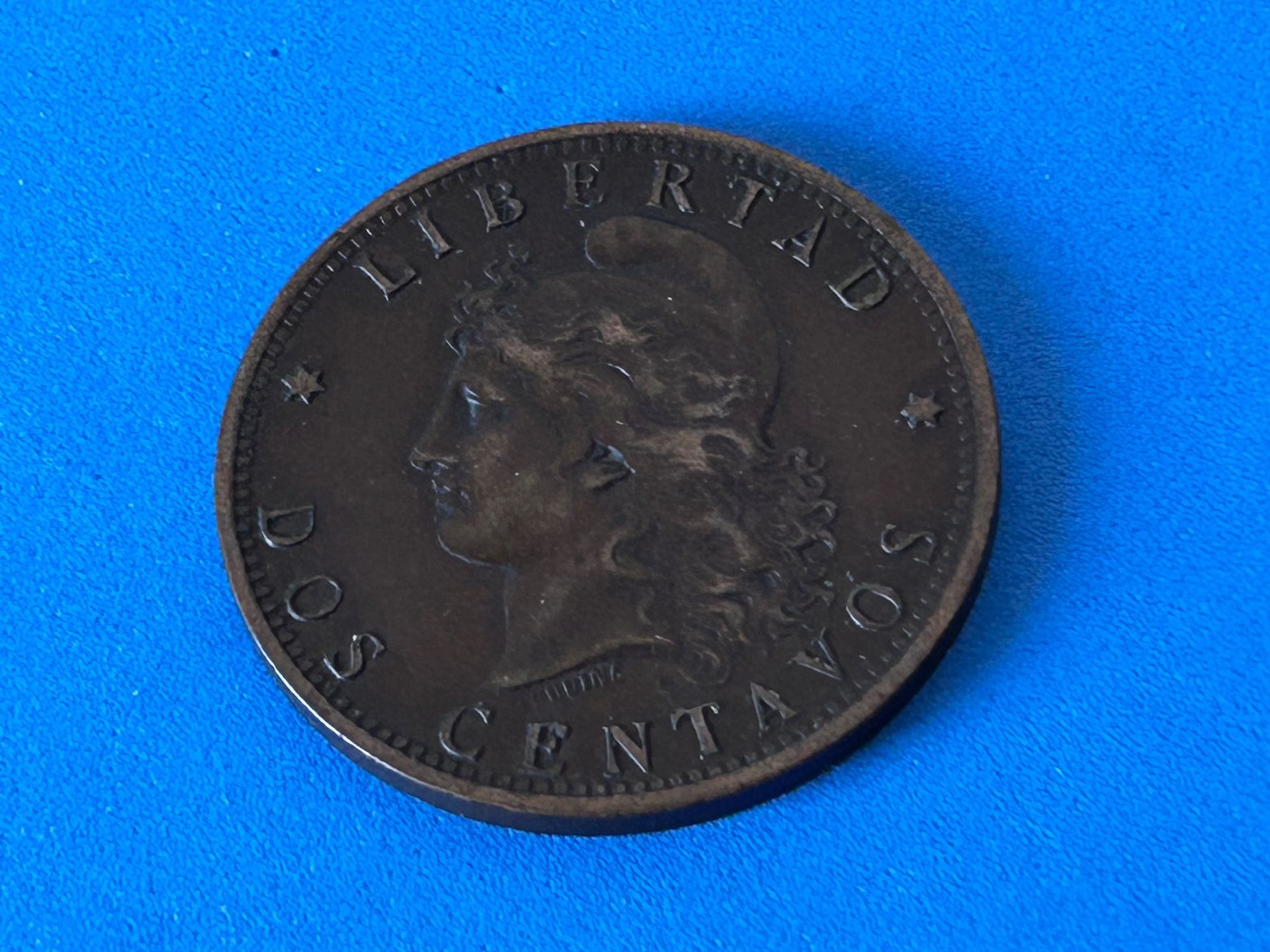 Tutti le monete: Argentina - 2 Centavos 1884 – Usato da Corcelles NE venduto da AJKader 6