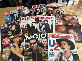 U2 BONO tolle rare 1,3 kg Berichte Poster Magazine Kult 80's