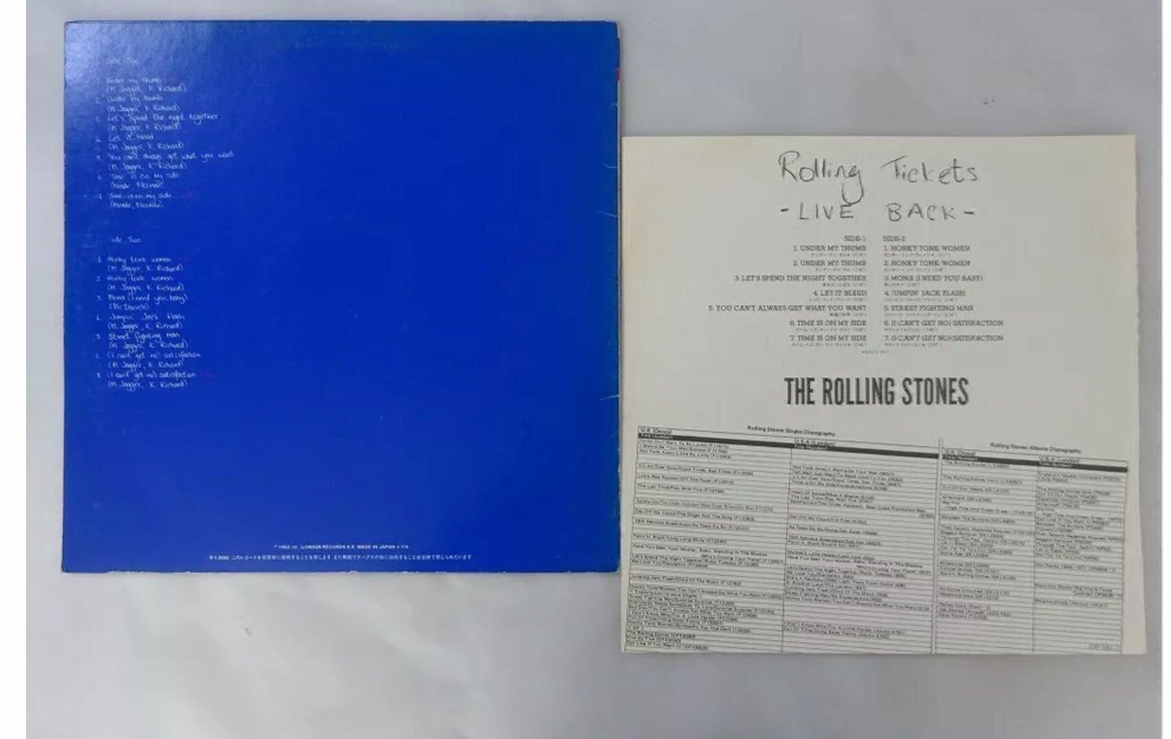 Dischi in vinile: Rolling StonesRollingTickets JapanPROMO – Usato da Le Lignon venduto da Aladdin67 1