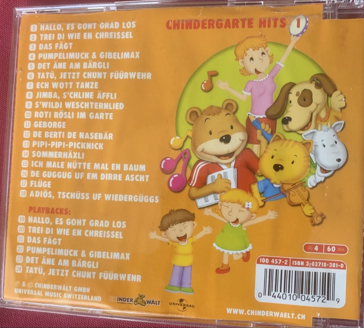 CDs: CD Chindergarte Hits 1 Schweizerduetsch Kinderlieder – D'occasion à Zürich par bopeja 1