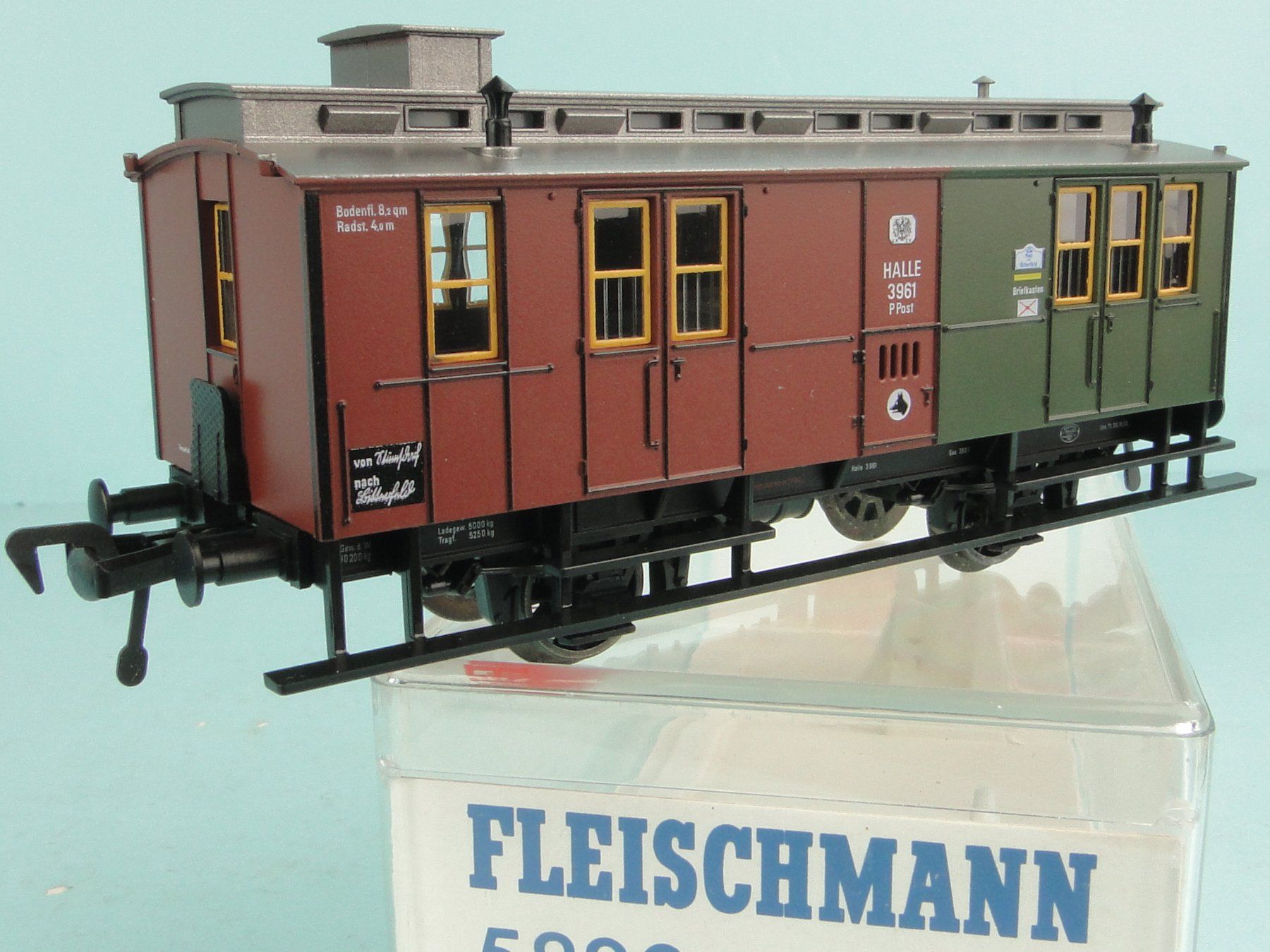Fleischmann Modellini di ferrovie: Fleischmann 5820 Postwagen HALLE – Usato da Bülach venduto da cann11