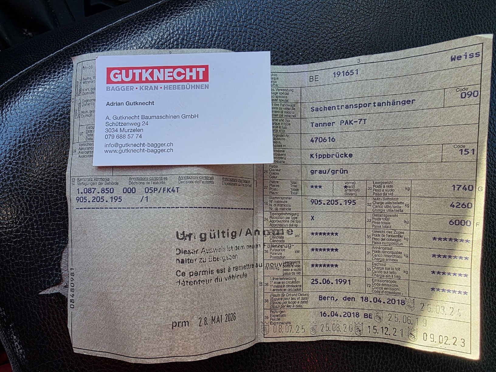 Tanner Rimorchi: Tanner Anhänger 6t Kipper – Usato da Murzelen venduto da gutknecht81 9