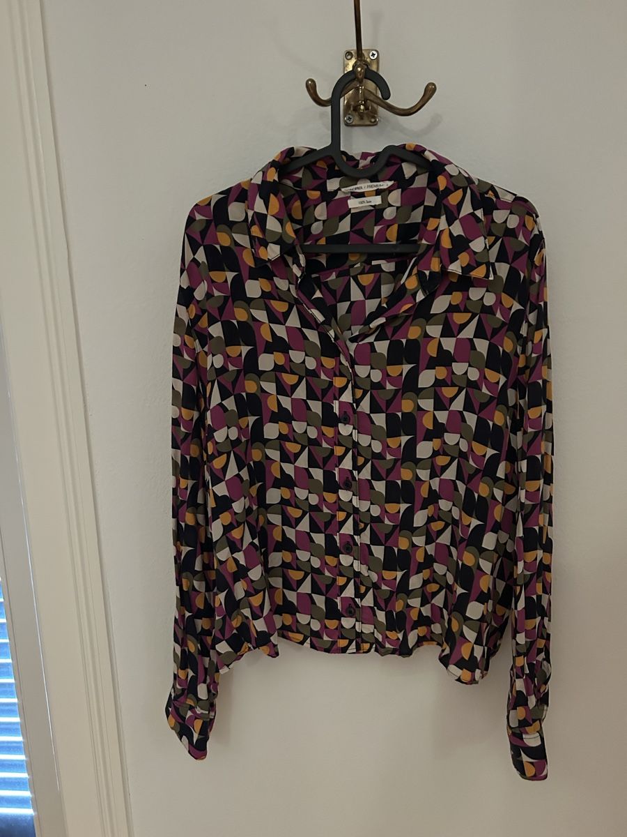Camicette: Gemusterte Seidenbluse, Monoprix, Gr. 46  – Usato da Luzern venduto da bettygreen