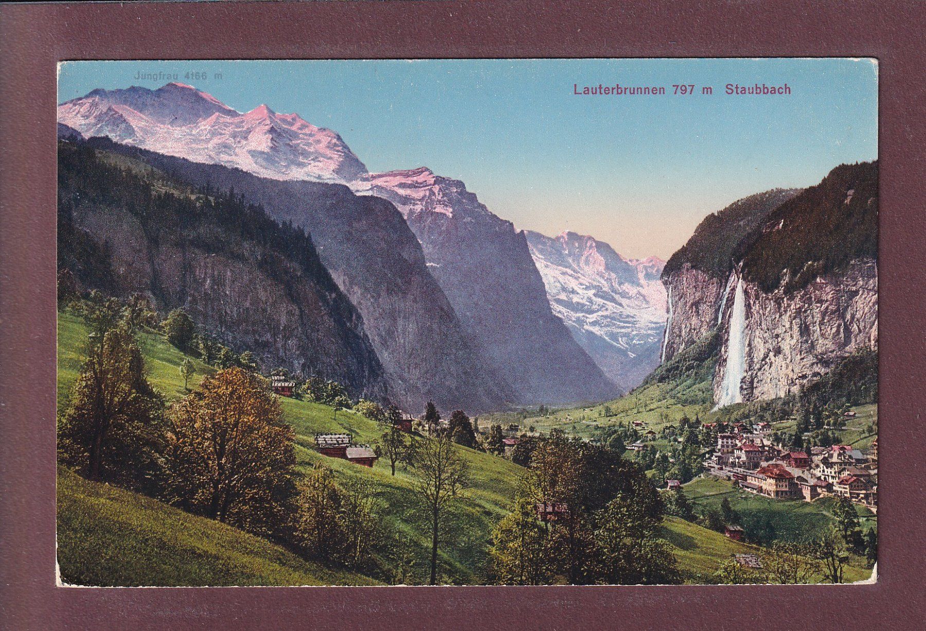 Cartoline postali: LAUTERBRUNNEN - Staubbach – Usato da Pully venduto da nicecards