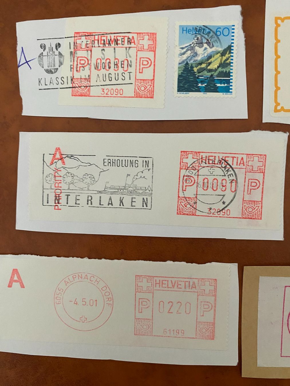 Tutti i francobolli: Briefmarken Automatenmarken – Usato da matten b. interlaken venduto da jfran17 1
