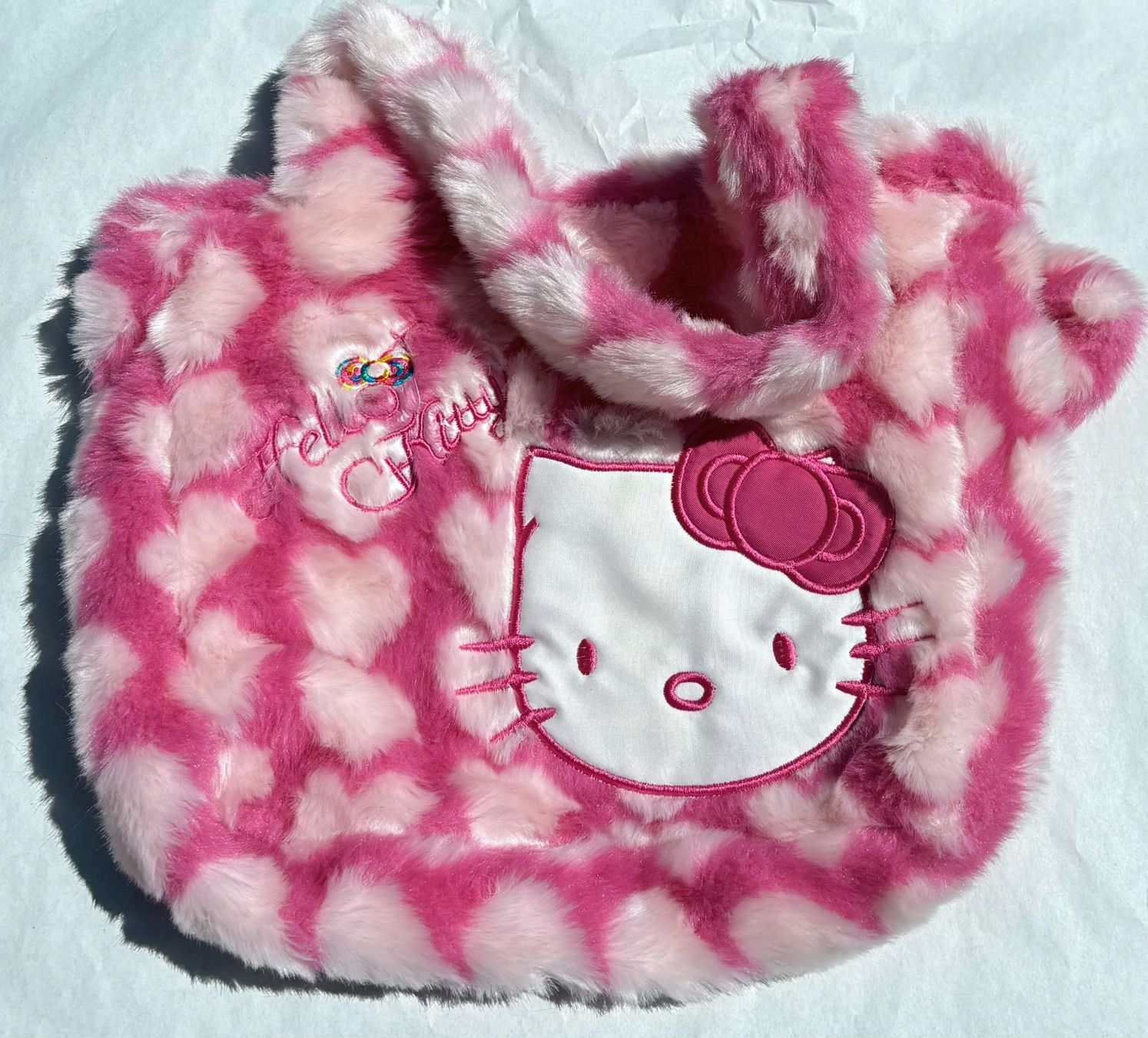 Hello Kitty Borse & Zaini: Hello Kitty Tasche mit Herzmuster💖 – Usato da Zürich venduto da Drahtzug