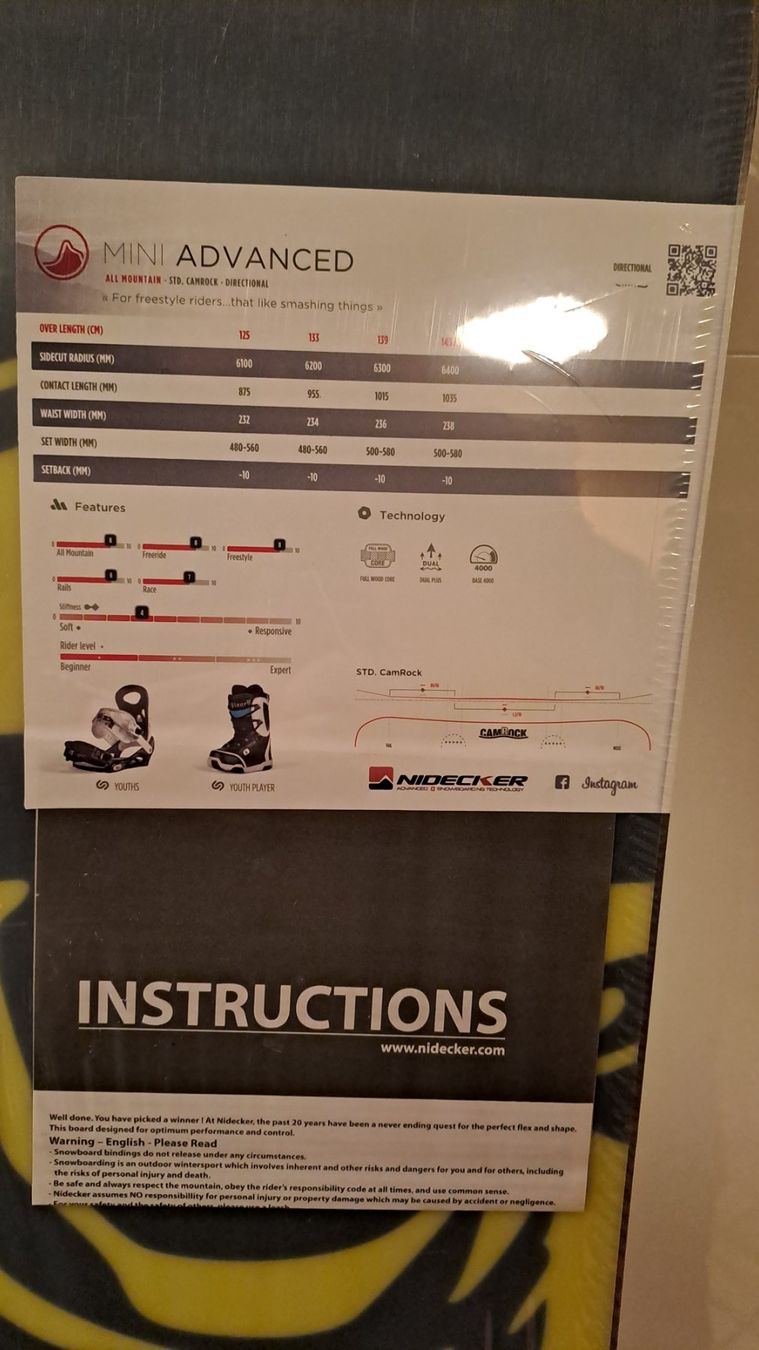 Nidecker Board: NEU! Nidecker Snowboard 139cm – Nuovo e nell'imballaggio originale da Oberrieden venduto da Raja011 5