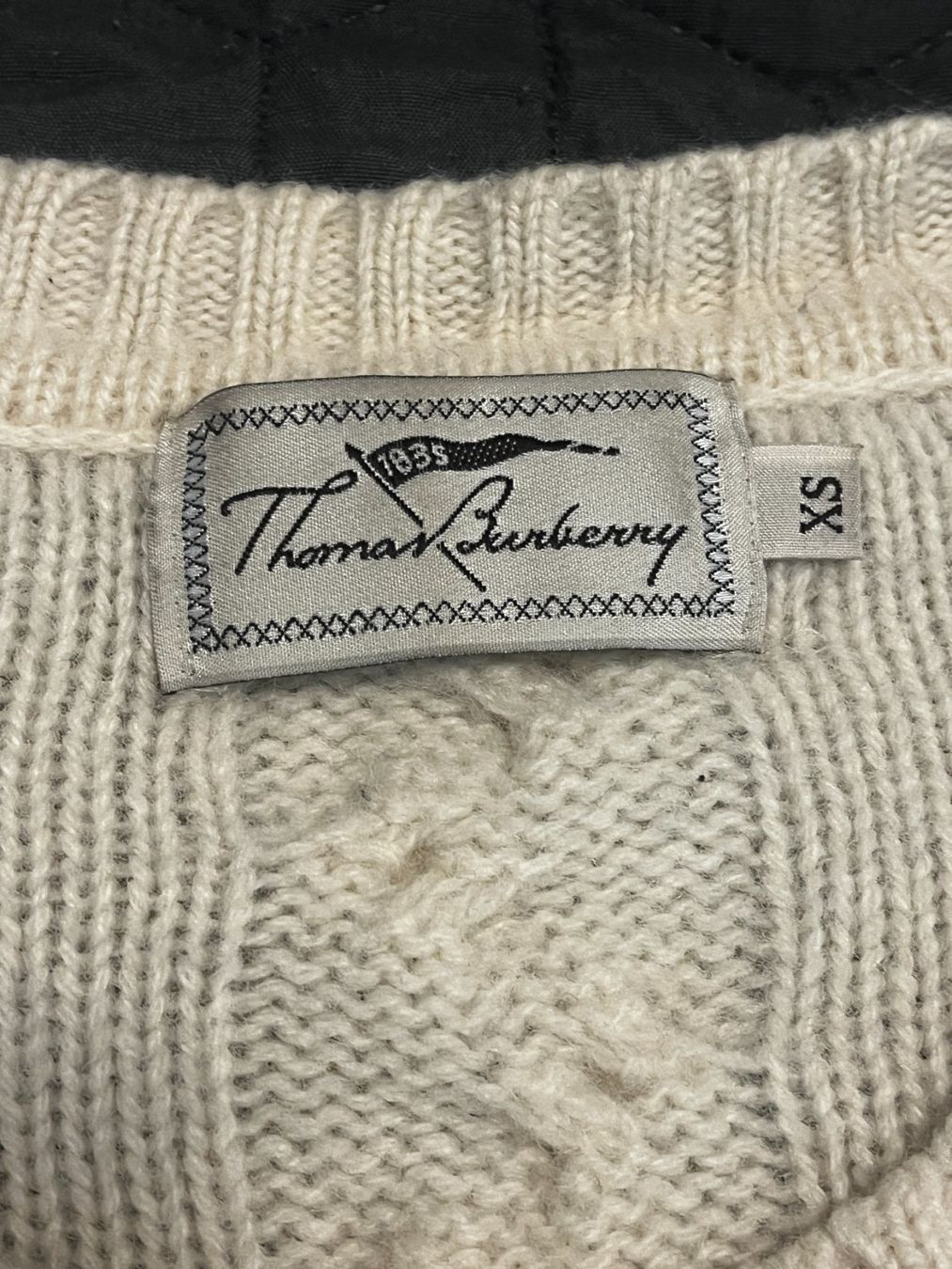 Burberry Maglioni & Felpe: Thomas Burberry Strickpullover cremefarben XS Zopfm – Usato da Zürich venduto da Firstprincess 6